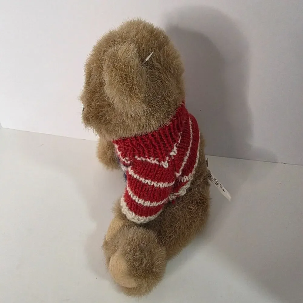 Vintage 1994 Ganz Choice Moe Jointed Teddy Bear 8in USA Sweater